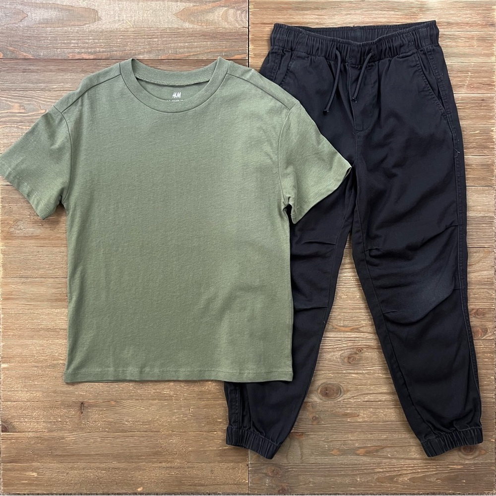 H&M Tee Shirt & Joggers Outfit